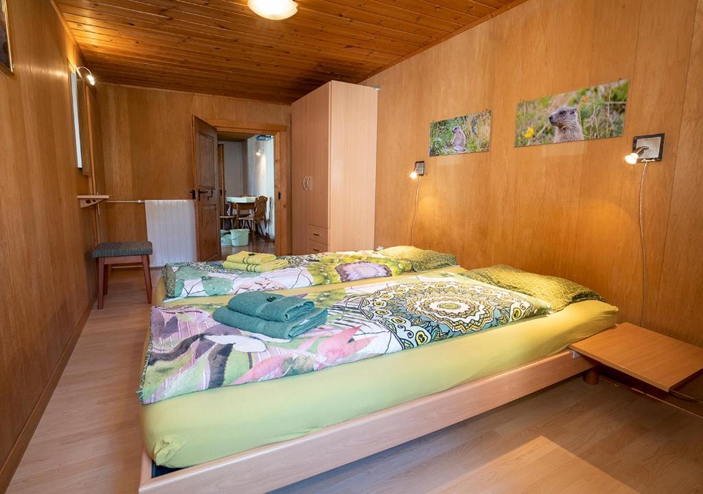 Postel nebo postele na pokoji v ubytování Chasa Werro