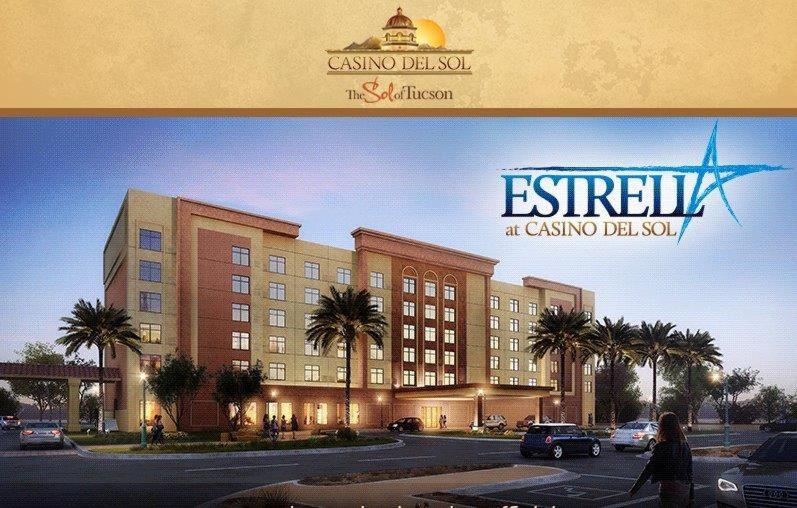 土桑的住宿－Estrella At Casino Del Sol，进入酒店入口的 ⁇ 染