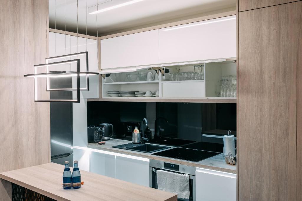 Kuchyňa alebo kuchynka v ubytovaní Vistula Terraces Apartment