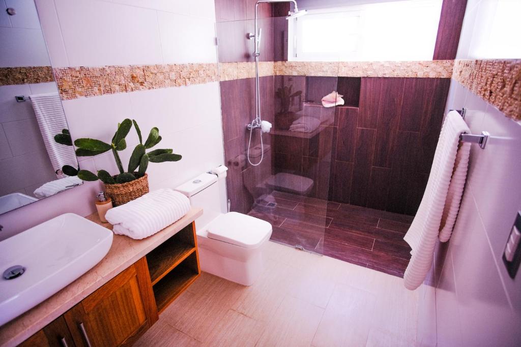 Koupelna v ubytování Residencial Mañanero