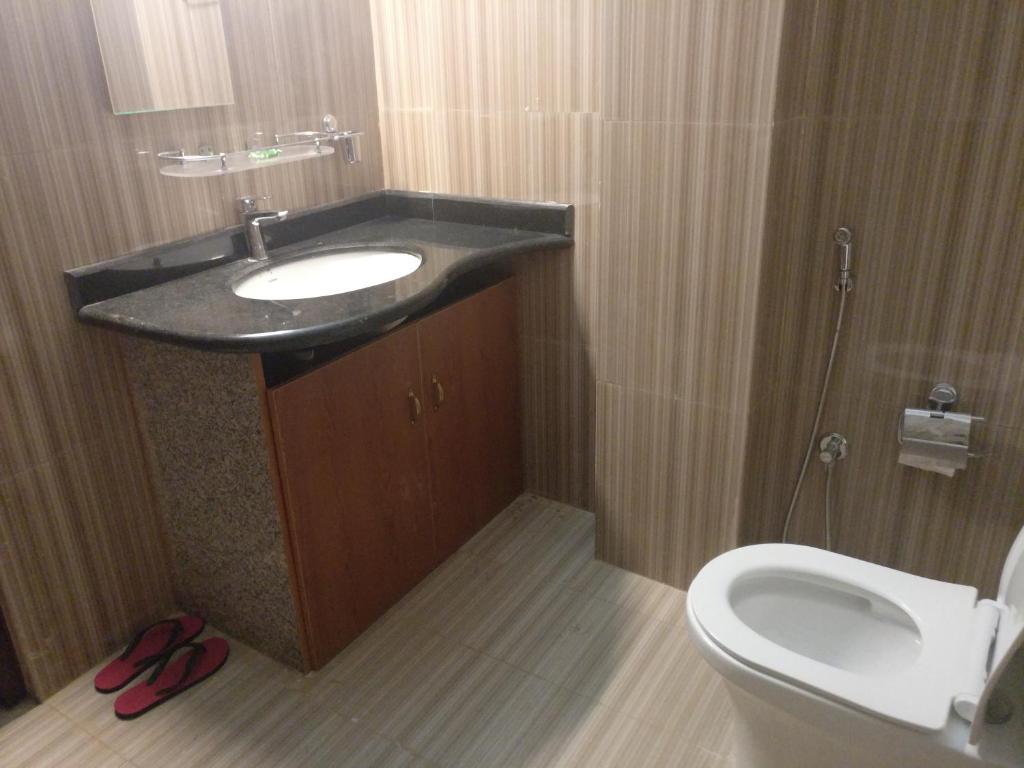 Koupelna v ubytování Hotel hornbill