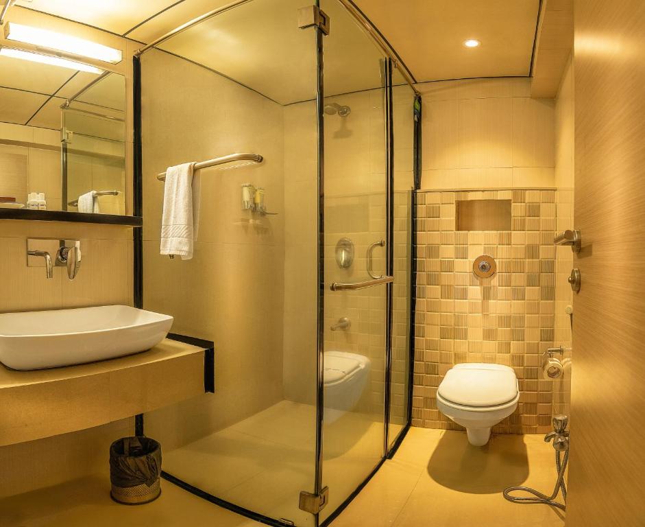Koupelna v ubytování Hotel Oriental Aster - Mumbai International Airport