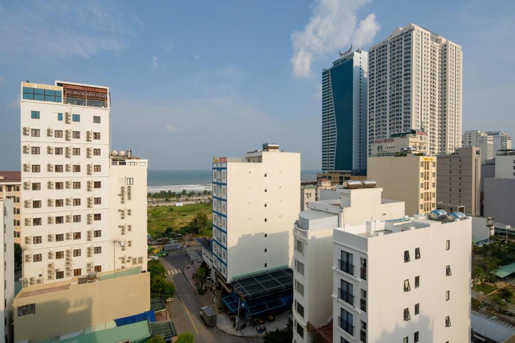 Nespecifikovaný výhled na destinaci Danang nebo výhled na město při pohledu z hotelu
