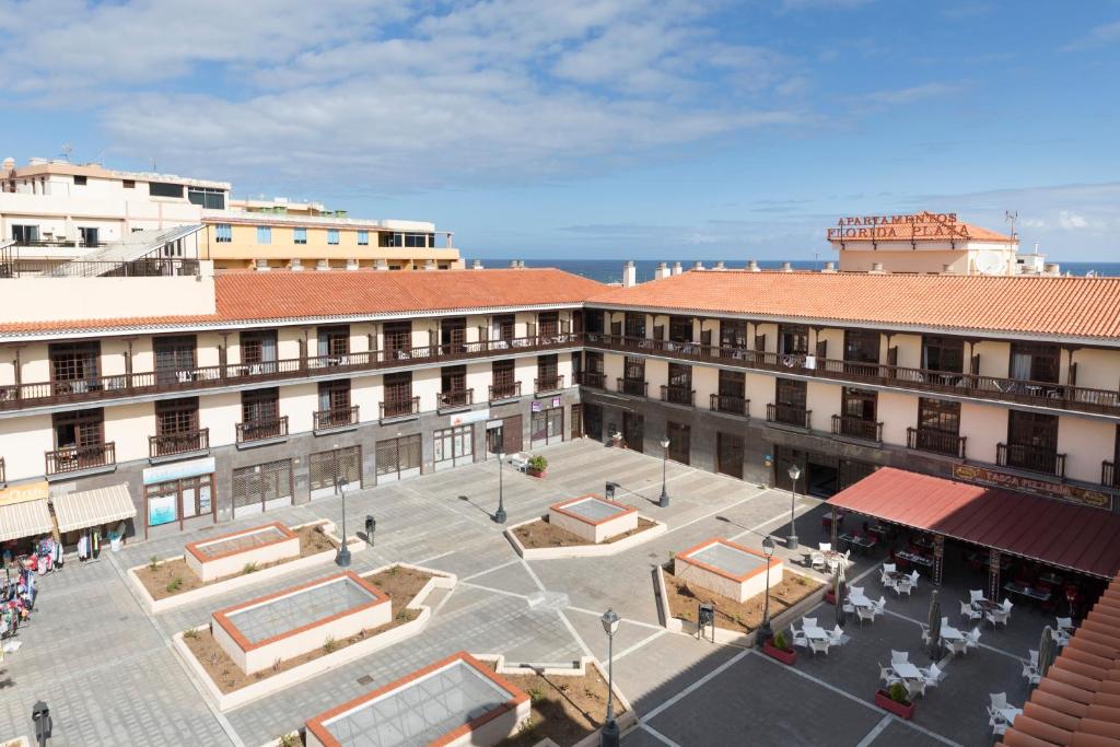 an overhead view of a city square with buildings at Be Smart Florida Plaza in Puerto de la Cruz