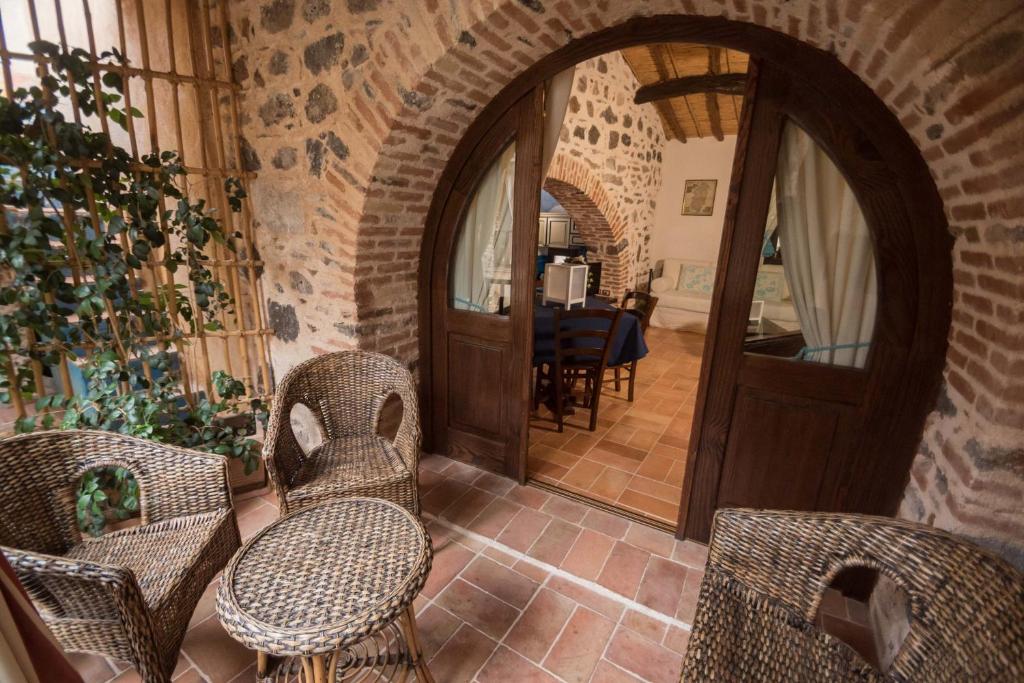 Posezení v ubytování Hotel Anticos Palathos