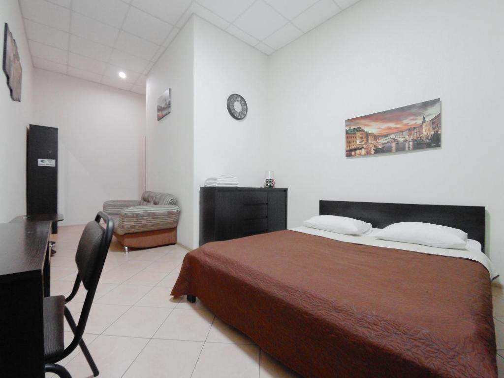 Postel nebo postele na pokoji v ubytování Mini hotel Non-Stop