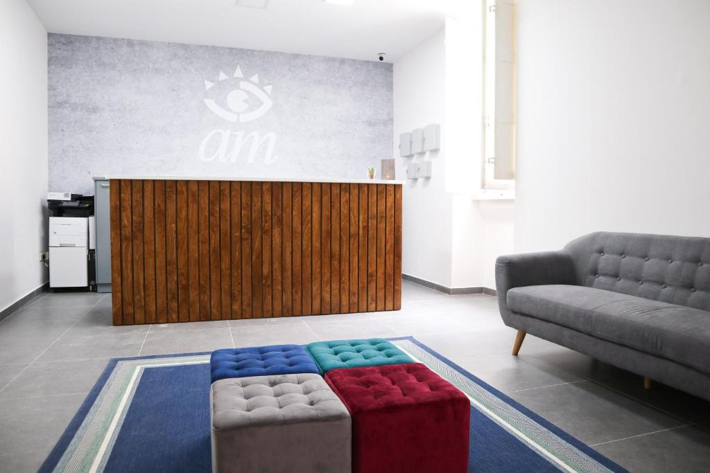 Posezení v ubytování AM Hostel