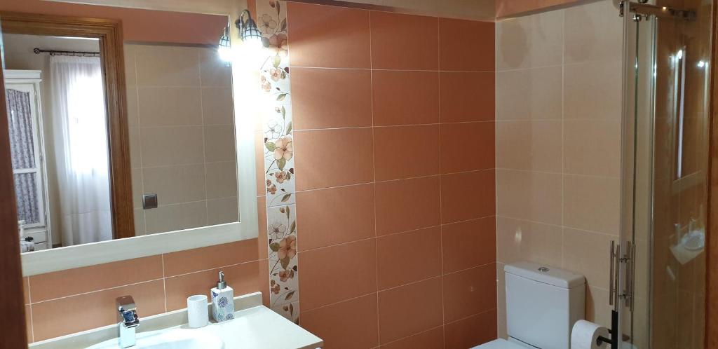 Koupelna v ubytování CASA RURAL EL PILON
