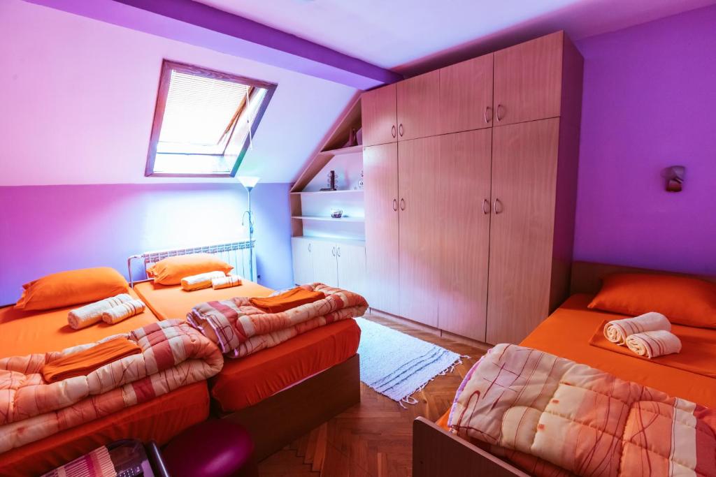 Postel nebo postele na pokoji v ubytování Laufer