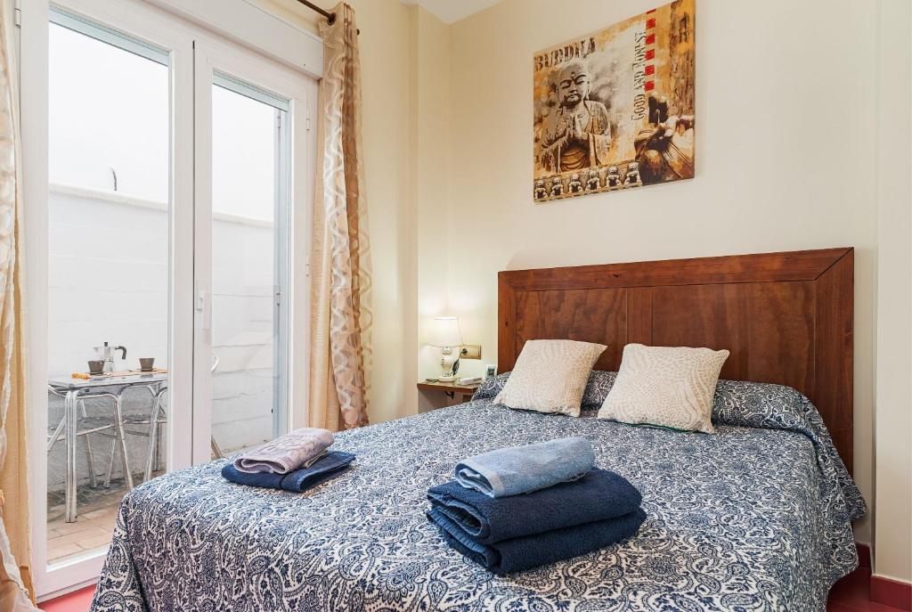 Posteľ alebo postele v izbe v ubytovaní Apartamento con encanto y céntrico