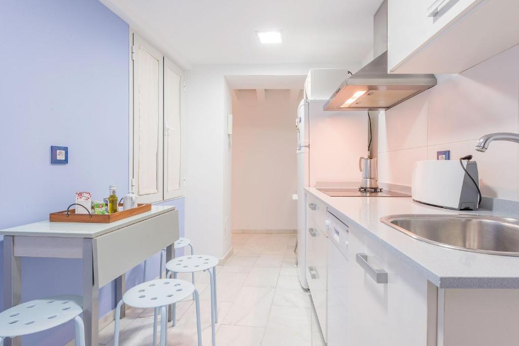Kuchyňa alebo kuchynka v ubytovaní Luminoso apartamento en el centro de Cádiz