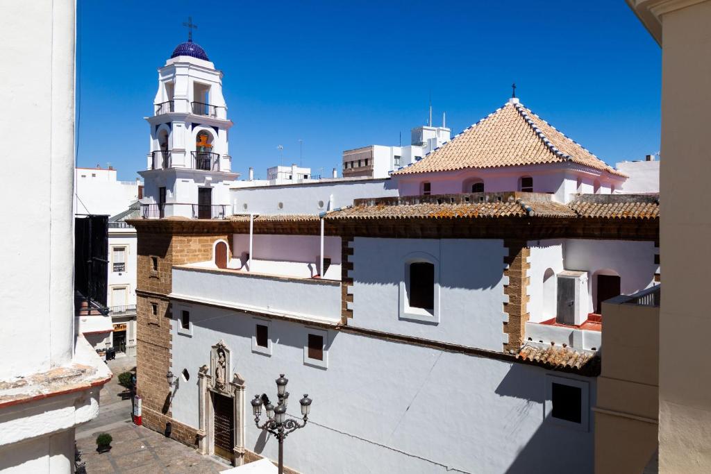 A balcony or terrace at Luminoso apartamento en Cadiz