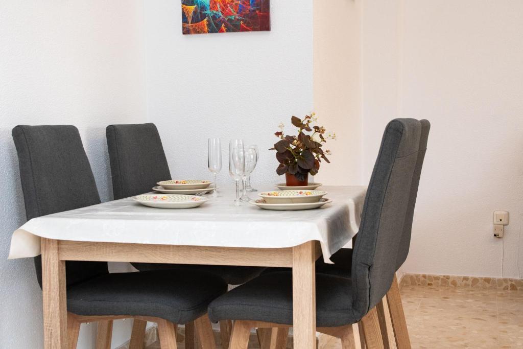 Posedenie v ubytovaní Apartamento en Vejer