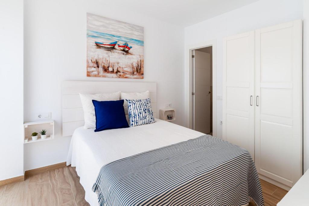 Postel nebo postele na pokoji v ubytování Apartamento Sol