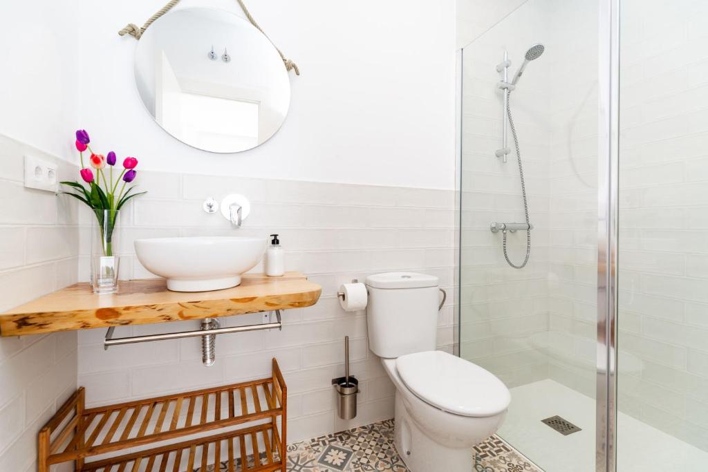 Koupelna v ubytování Apartamento Sol