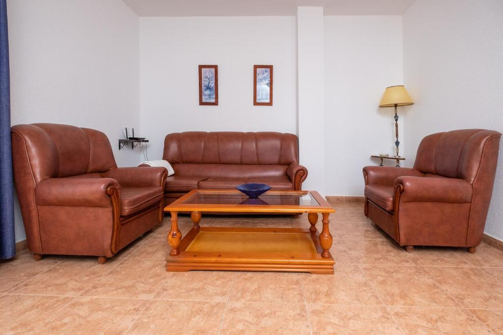 Posezení v ubytování Apartamento las Torres