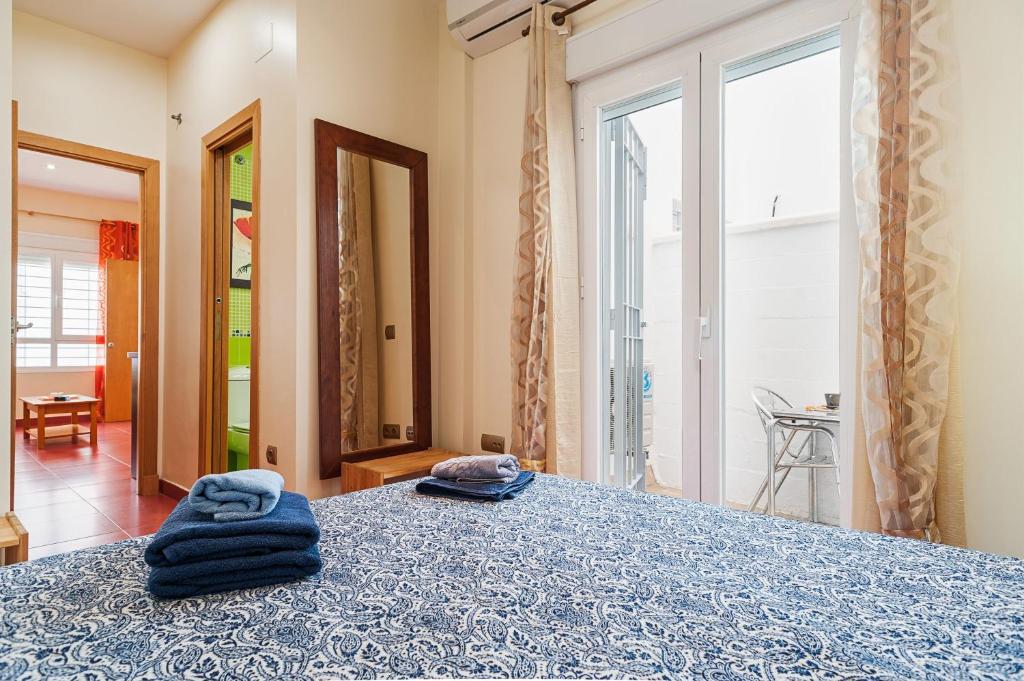 Posteľ alebo postele v izbe v ubytovaní Apartamento con encanto y céntrico