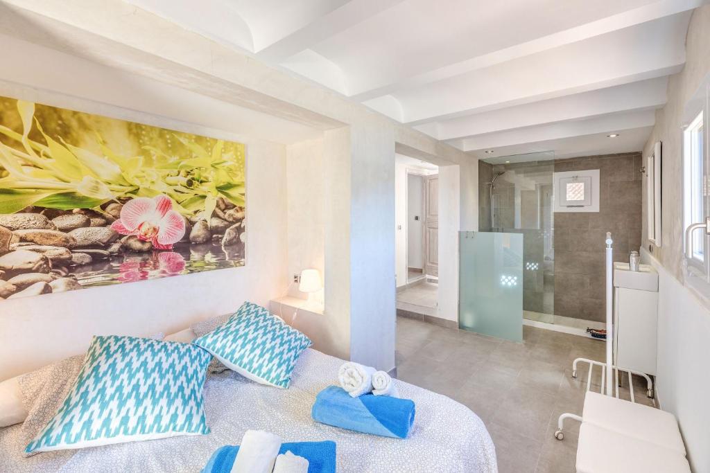 A bed or beds in a room at Apartamento Mirador