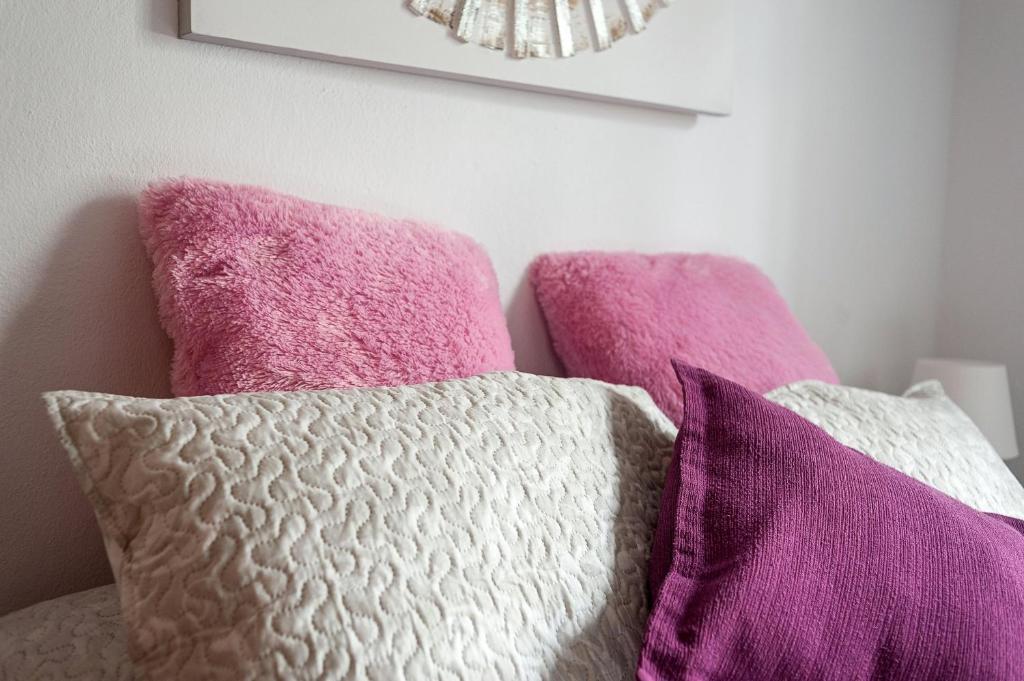Posteľ alebo postele v izbe v ubytovaní Apartamento en la playa con terraza