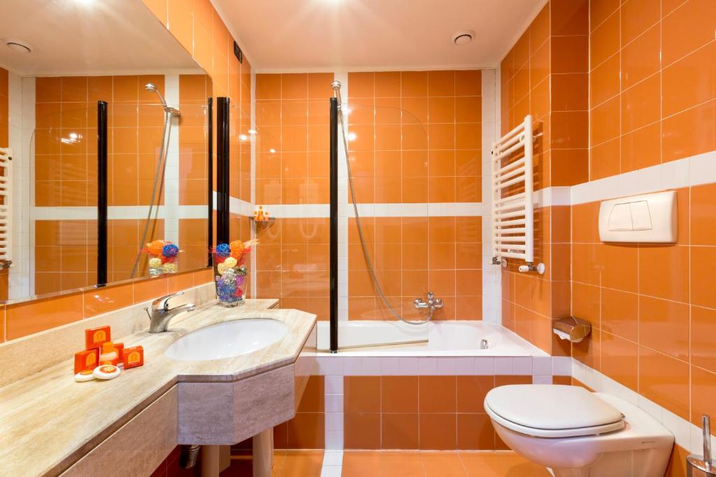Koupelna v ubytování Hotel Tivoli