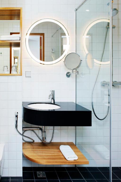 Koupelna v ubytování Hestia Hotel Kentmanni