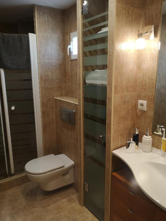 Kúpeľňa v ubytovaní plaza del grano - barrio húmedo -