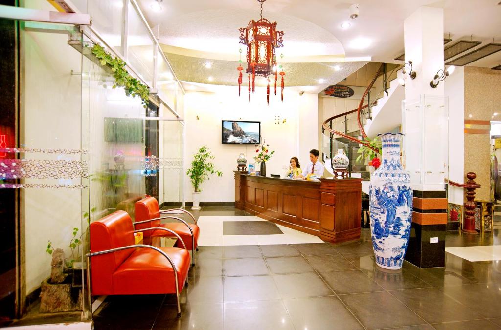 Vstupní hala nebo recepce v ubytování Dai Long Hotel