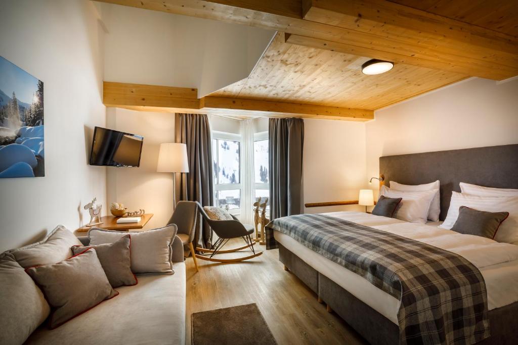 Postel nebo postele na pokoji v ubytování VALAMAR Obertauern