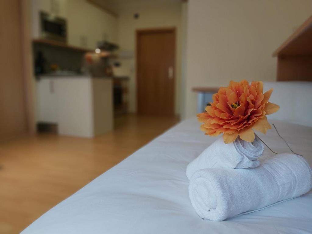 Łóżko lub łóżka w pokoju w obiekcie Del parque flats estudio martires