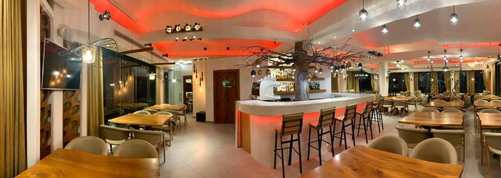 Istumisnurk majutusasutuses Villa Manos Hotel