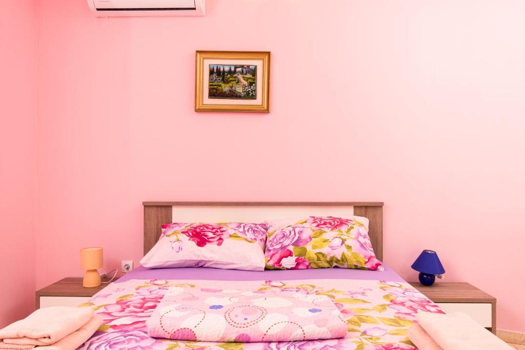 Posteľ alebo postele v izbe v ubytovaní Lovely house