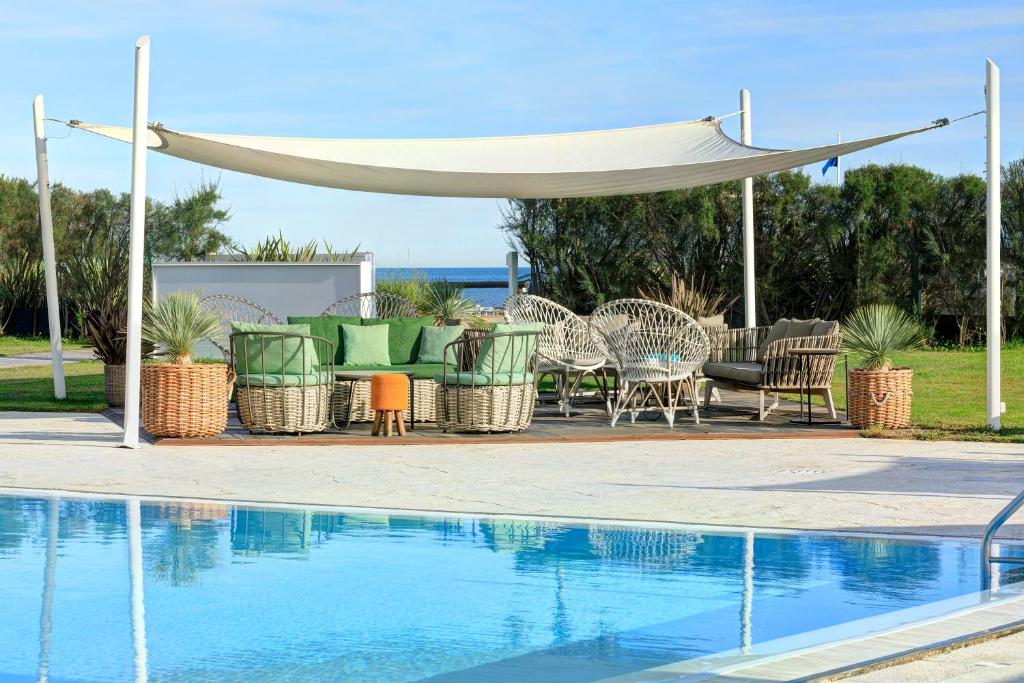 Bazén v ubytování Adriatic Palace Hotel nebo v jeho okolí