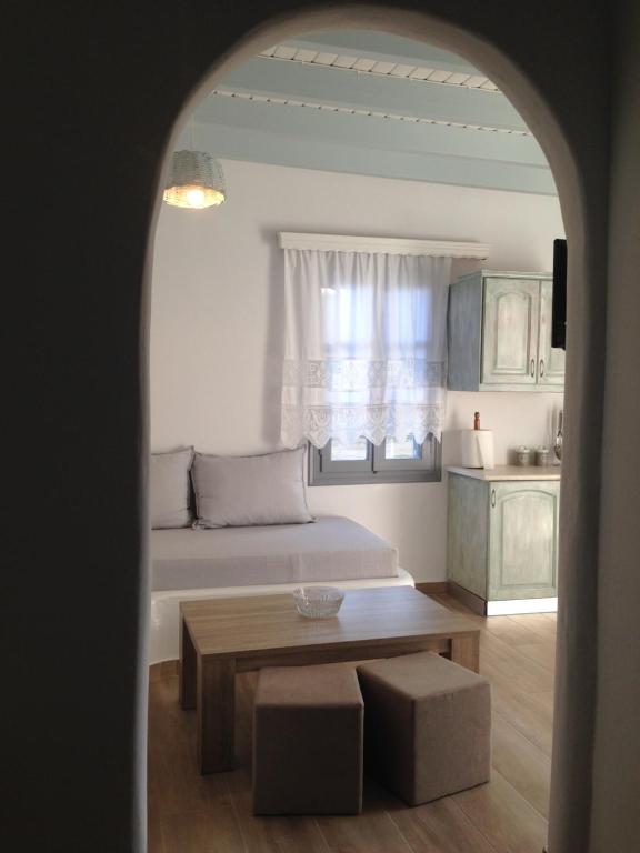 Kuchyň nebo kuchyňský kout v ubytování Maistrali Studios & Apartments