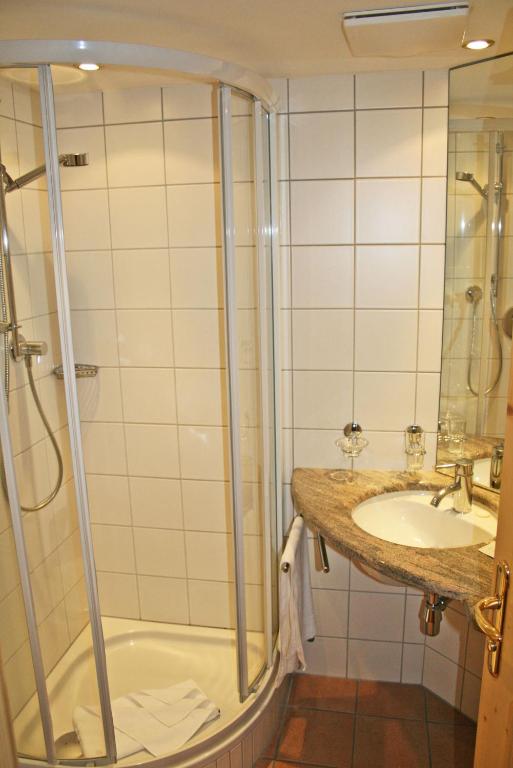 Koupelna v ubytování Hotel Zum Hirschen