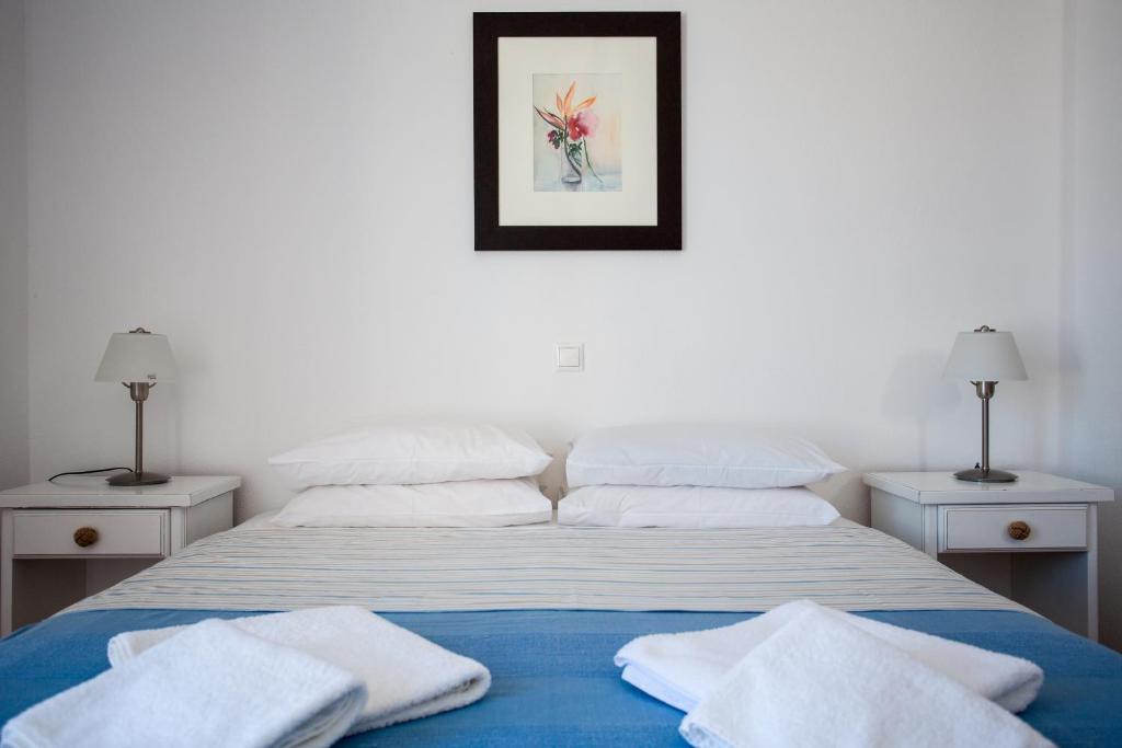 Postel nebo postele na pokoji v ubytování Paros Philoxenia