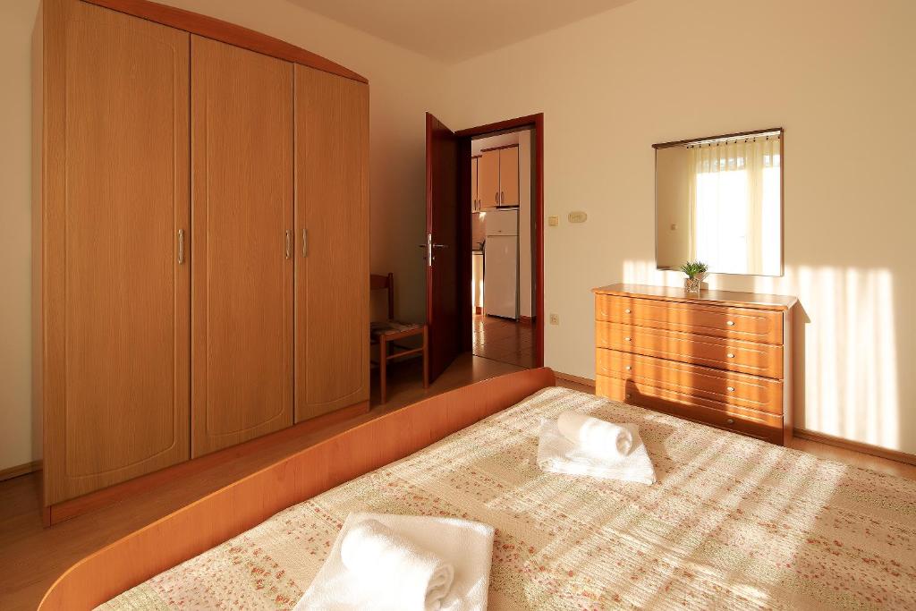 Postel nebo postele na pokoji v ubytování Resort Trcol