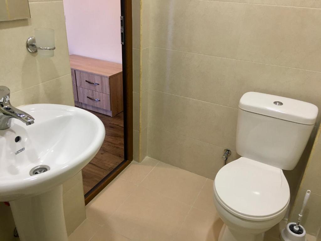 Koupelna v ubytování Guest House MARGARYAN
