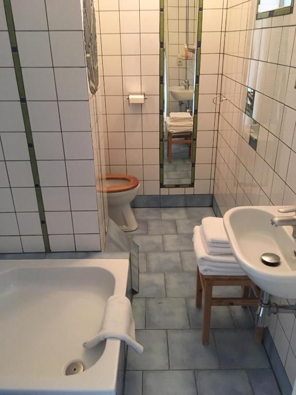 Koupelna v ubytování Villa Berging