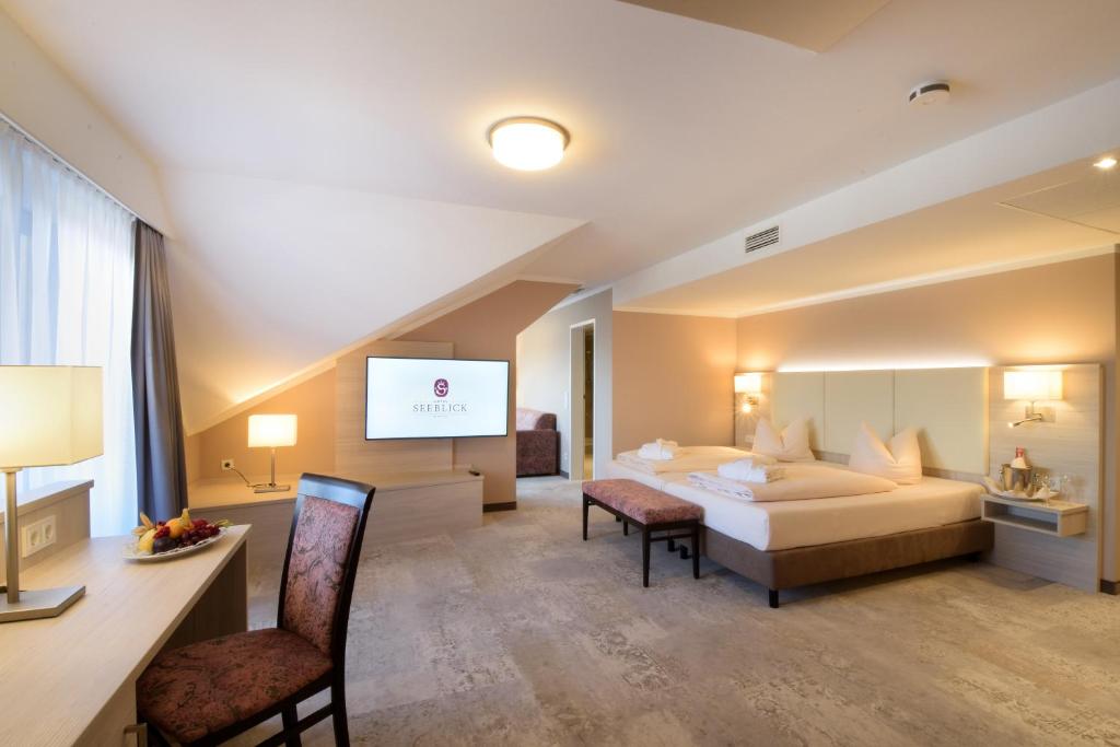 Posezení v ubytování Hotel Seeblick