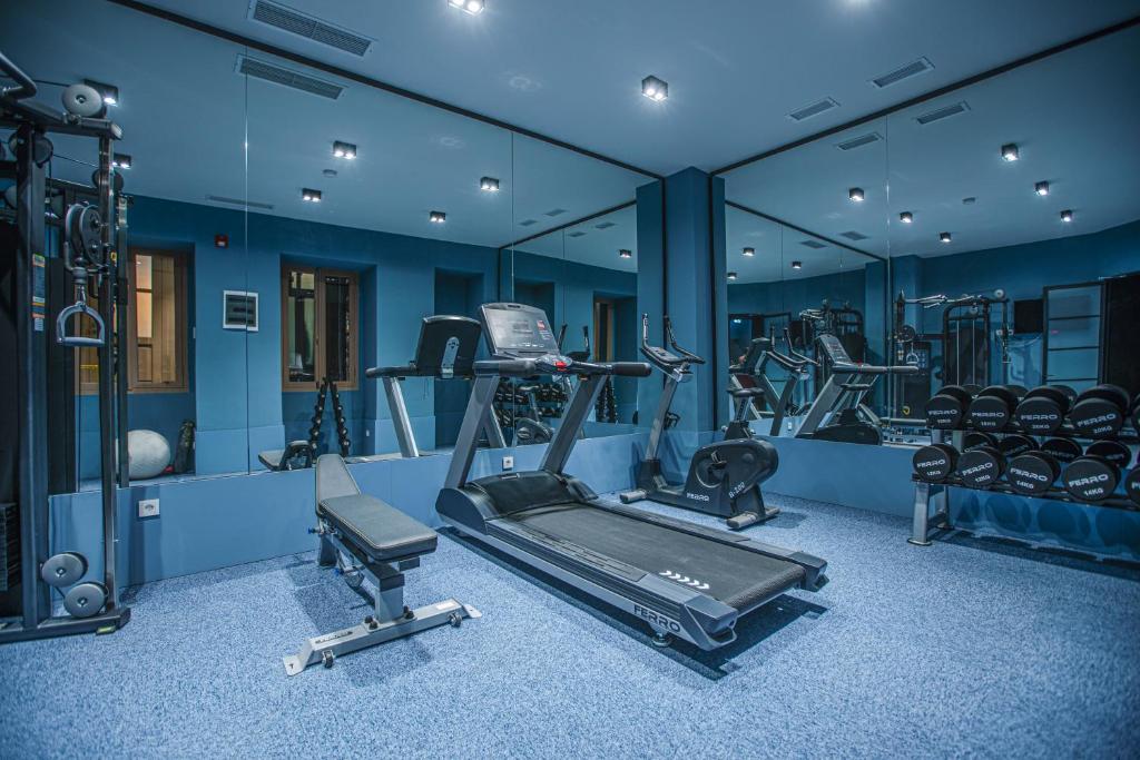Fitness centrum a/nebo fitness zařízení v ubytování Heritage Hotel and Suites