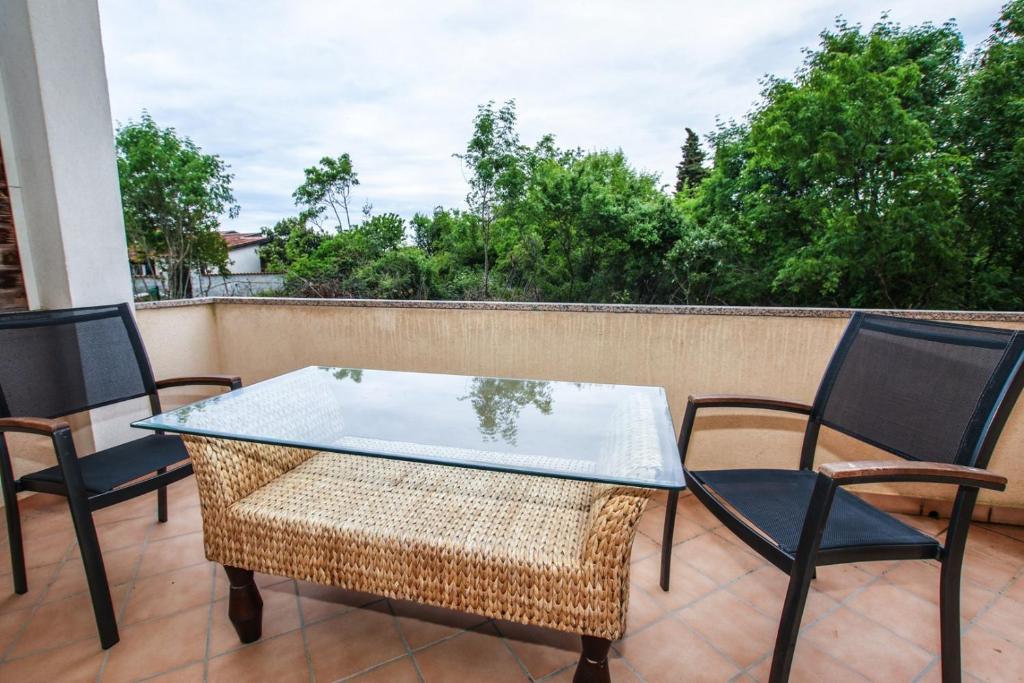 Balkón nebo terasa v ubytování Apart Residence Leko