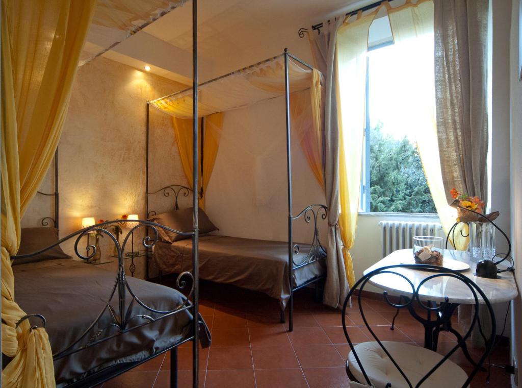 Postel nebo postele na pokoji v ubytování Light of Rome