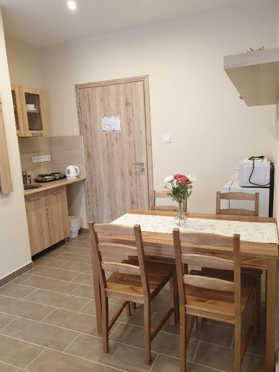 Kuchyň nebo kuchyňský kout v ubytování Mediterrán Villa Kecskemét