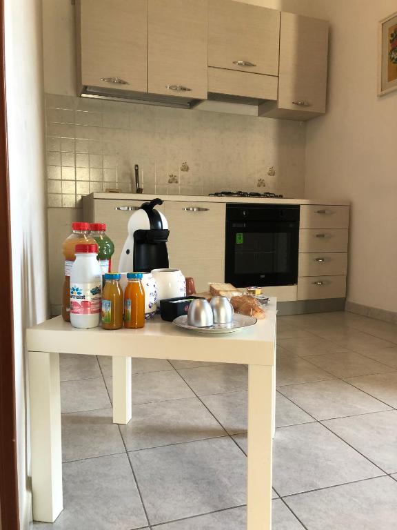 Kuchyň nebo kuchyňský kout v ubytování B&B Al Castello