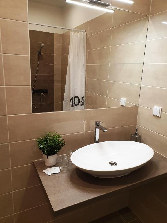 Koupelna v ubytování Mediterrán Villa Kecskemét