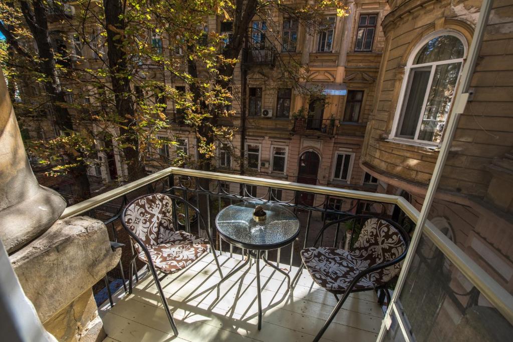 Balkón nebo terasa v ubytování Apartment nr. 8