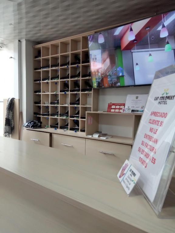 TV a/nebo společenská místnost v ubytování Hotel Las Colonias