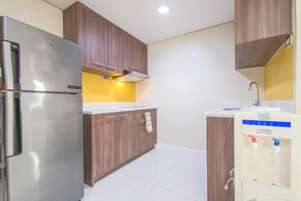 Kuchyň nebo kuchyňský kout v ubytování Alicia Apartelle