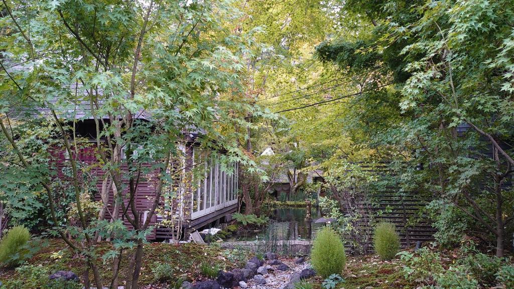 Zahrada ubytování Kyu-Karuizawa Hotel Shinonome