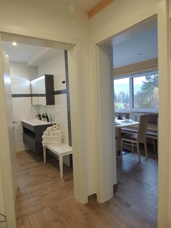 Kuchyň nebo kuchyňský kout v ubytování Appartement Seggl 2